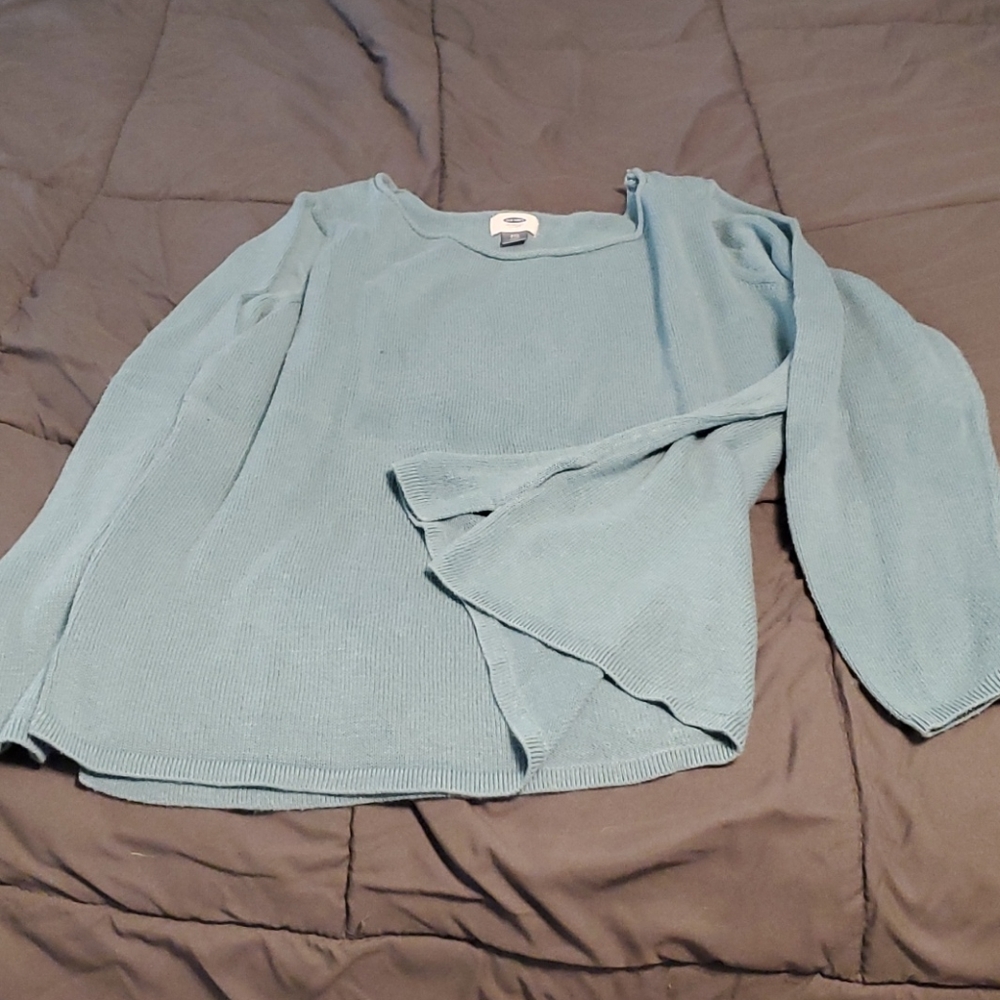Teal sweater from Old Navy